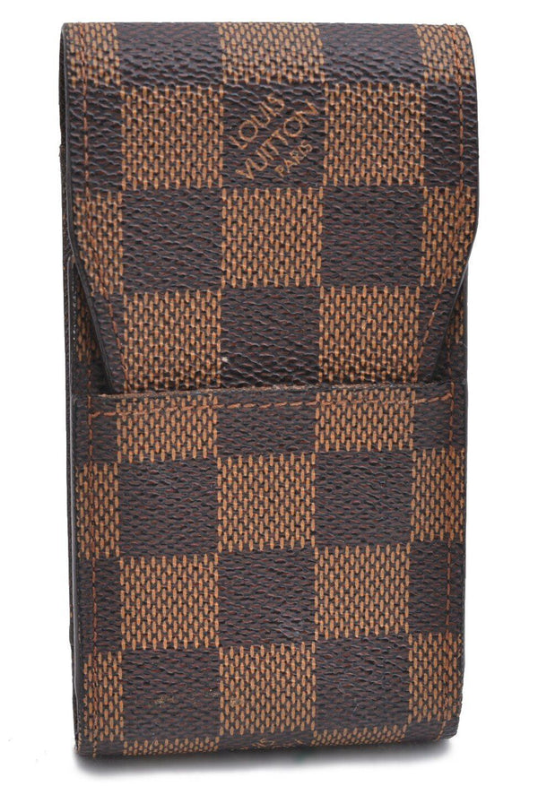Authentic LOUIS VUITTON Damier Etui Cigarette Case N63024 LV H4230