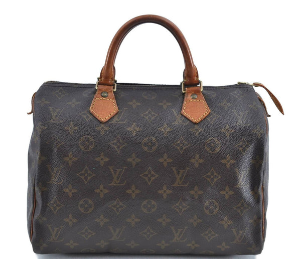 Authentic LOUIS VUITTON Monogram Speedy 30 Hand Bag M41526 LV H4232