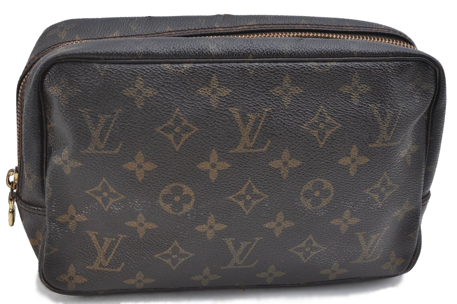 Auth LOUIS VUITTON Monogram Trousse Toilette 23 Clutch Bag M47524 Junk H4254