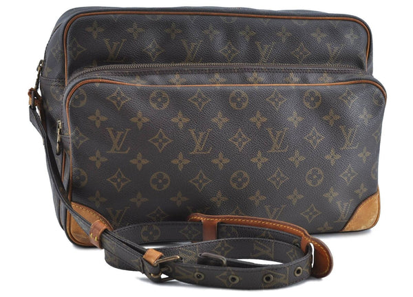 Auth LOUIS VUITTON Monogram Nile 34 Shoulder Cross Body Bag M45242 Junk LV H4256