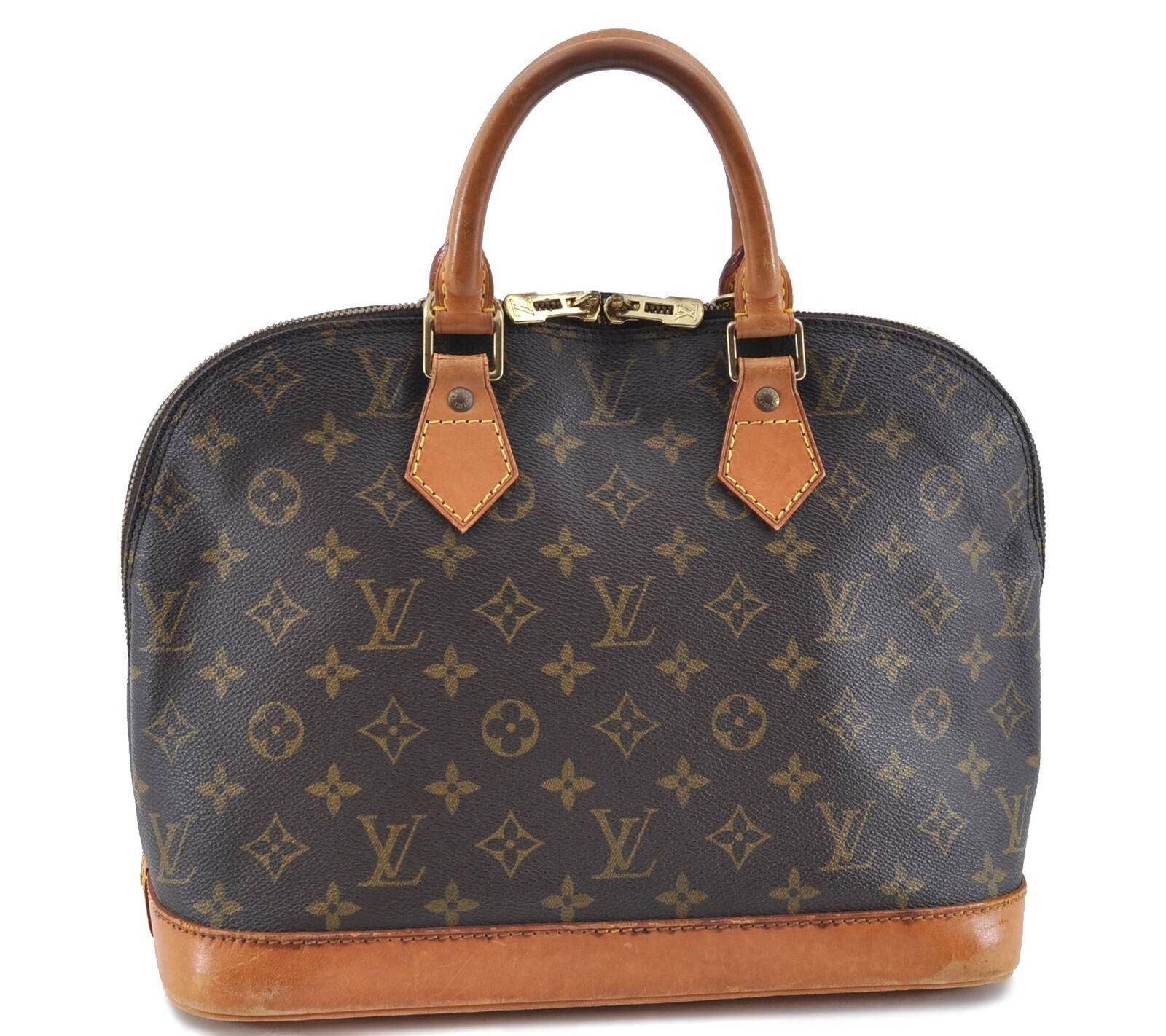 Authentic LOUIS VUITTON Monogram Alma Hand Bag M51130 LV H4275