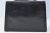 Authentic Ferragamo Gancini Leather 2 Way Shoulder Hand Bag Purse Black H4334