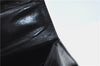Authentic Ferragamo Gancini Leather 2 Way Shoulder Hand Bag Purse Black H4334
