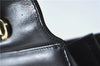 Authentic Ferragamo Gancini Leather 2 Way Shoulder Hand Bag Purse Black H4334