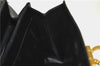 Authentic Ferragamo Gancini Leather 2 Way Shoulder Hand Bag Purse Black H4334