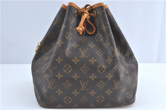 Authentic Louis Vuitton Monogram Petit Noe Shoulder Bag M42226 LV H4398