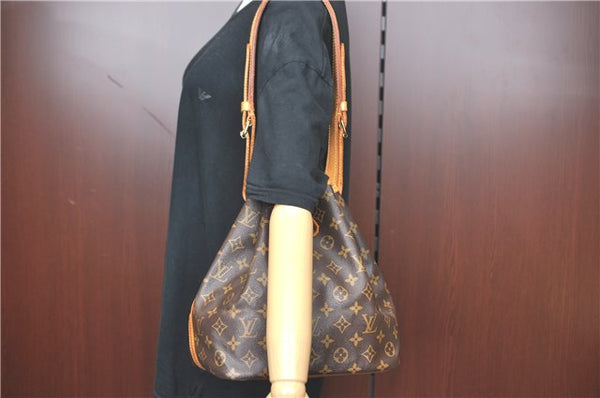Authentic Louis Vuitton Monogram Petit Noe Shoulder Bag M42226 LV H4398
