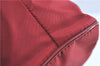 Authentic PRADA Nylon Tessuto Leather Hand Bag Pouch Purse BR1269 Red H4434