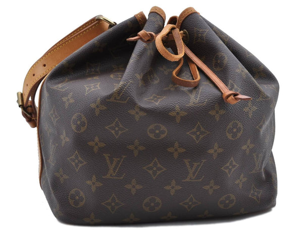 Authentic LOUIS VUITTON Monogram Petit Noe Shoulder Bag M42226 LV H4457