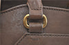 Authentic SAINT LAURENT Cabas Chyc 2Way Shouder Hand Bag Leather Brown H4474