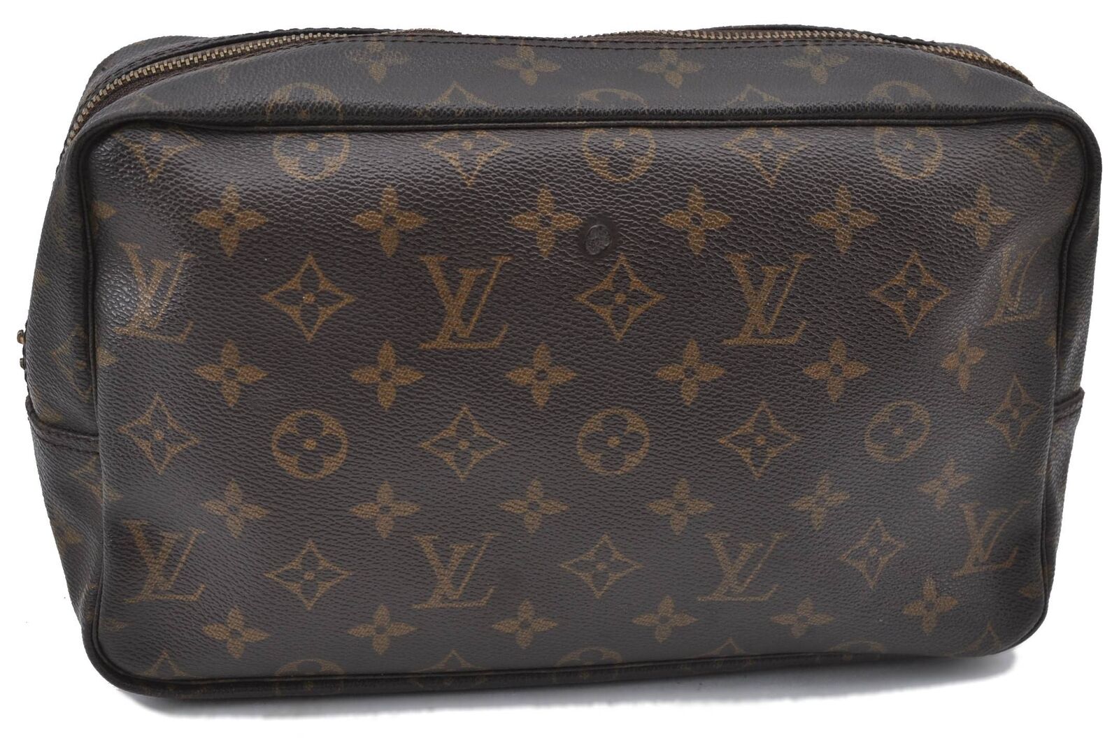Auth LOUIS VUITTON Monogram Trousse Toilette 28 Clutch Bag M47522 Junk LV H4666