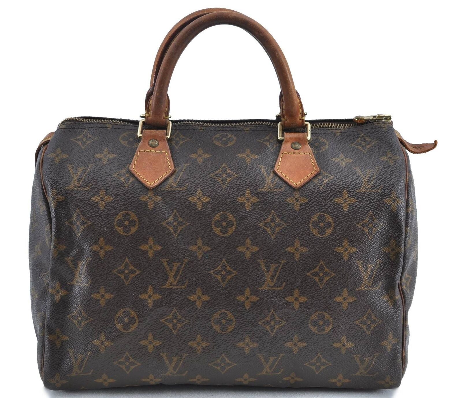 Authentic LOUIS VUITTON Monogram Speedy 30 Hand Bag M41526 LV H4675