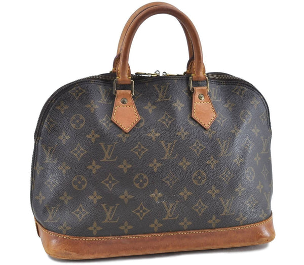 Authentic LOUIS VUITTON Monogram Alma Hand Bag M51130 LV H4677