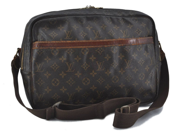 Auth LOUIS VUITTON Monogram Reporter GM Shoulder Cross Body Bag M45252 LV H4688