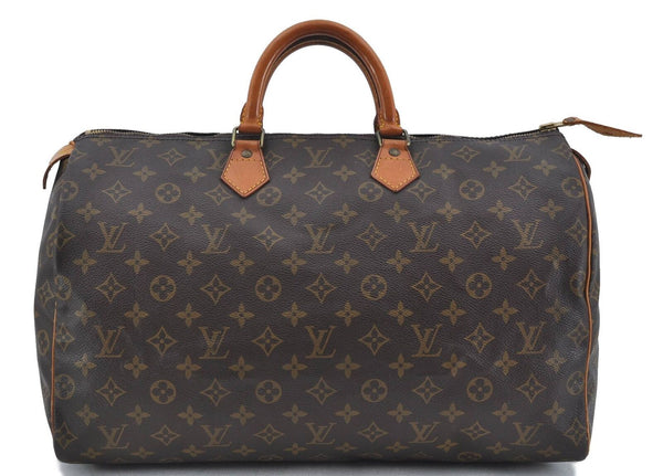 Authentic LOUIS VUITTON Monogram Speedy 40 Hand Bag M41522 LV H4713