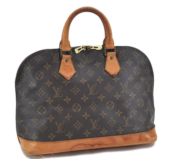 Authentic LOUIS VUITTON Monogram Alma Hand Bag M51130 LV H4723