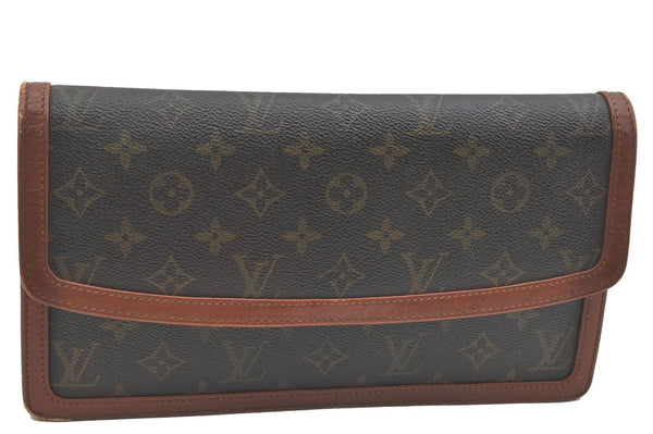 Auth LOUIS VUITTON Monogram Pochette Dame GM Clutch Hand Bag M51810 LV H4730