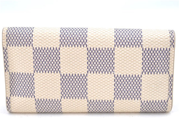 Authentic Louis Vuitton Damier Azur Multicles 4 Key Case Holder N60020 LV H4747