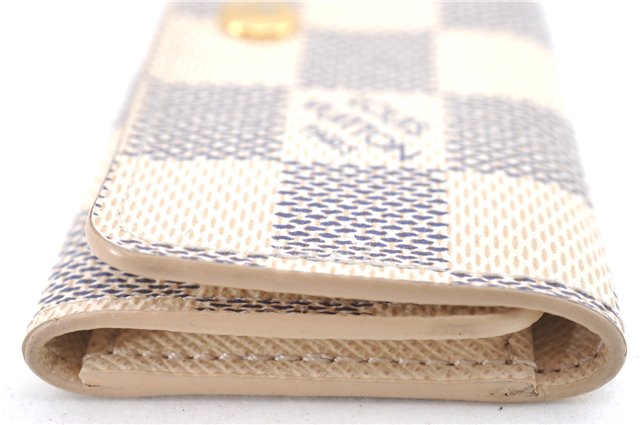 Authentic Louis Vuitton Damier Azur Multicles 4 Key Case Holder N60020 LV H4747