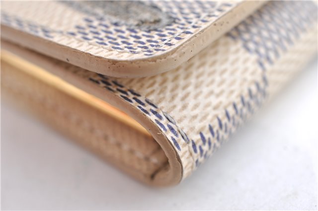 Authentic Louis Vuitton Damier Azur Multicles 4 Key Case Holder N60020 LV H4747