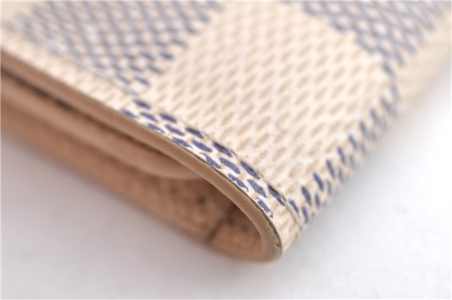 Authentic Louis Vuitton Damier Azur Multicles 4 Key Case Holder N60020 LV H4747