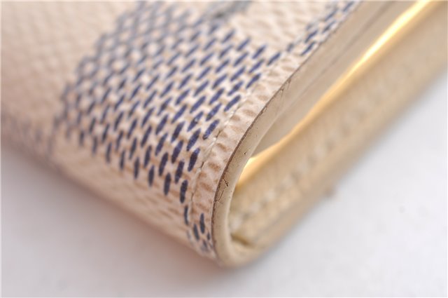 Authentic Louis Vuitton Damier Azur Multicles 4 Key Case Holder N60020 LV H4747