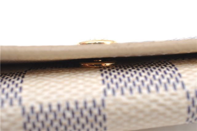 Authentic Louis Vuitton Damier Azur Multicles 4 Key Case Holder N60020 LV H4747