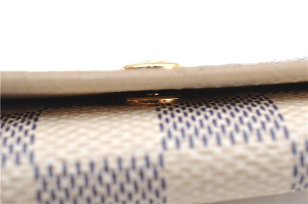 Authentic Louis Vuitton Damier Azur Multicles 4 Key Case Holder N60020 LV H4747