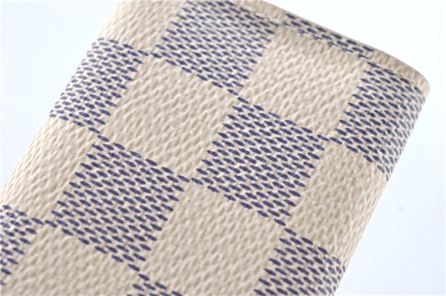 Authentic Louis Vuitton Damier Azur Multicles 4 Key Case Holder N60020 LV H4747