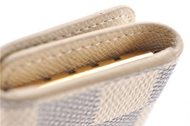 Authentic Louis Vuitton Damier Azur Multicles 4 Key Case Holder N60020 LV H4747