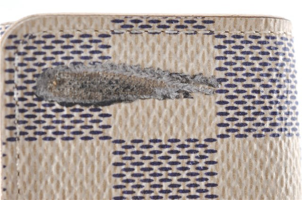 Authentic Louis Vuitton Damier Azur Multicles 4 Key Case Holder N60020 LV H4747