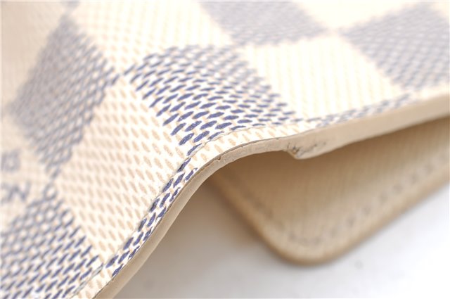 Authentic Louis Vuitton Damier Azur Multicles 4 Key Case Holder N60020 LV H4747