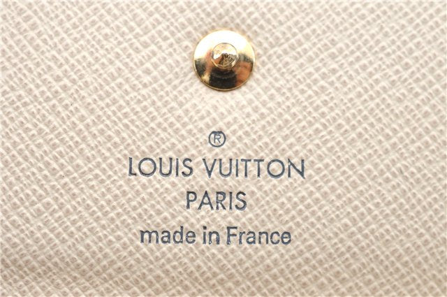 Authentic Louis Vuitton Damier Azur Multicles 4 Key Case Holder N60020 LV H4747