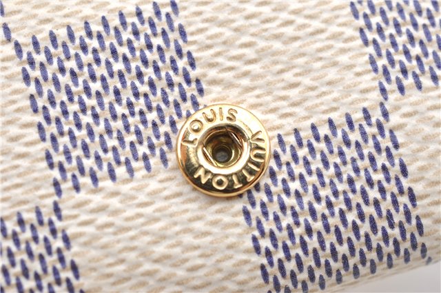 Authentic Louis Vuitton Damier Azur Multicles 4 Key Case Holder N60020 LV H4747