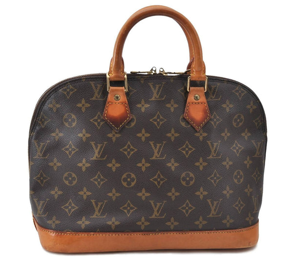 Authentic LOUIS VUITTON Monogram Alma Hand Bag M51130 LV H4774