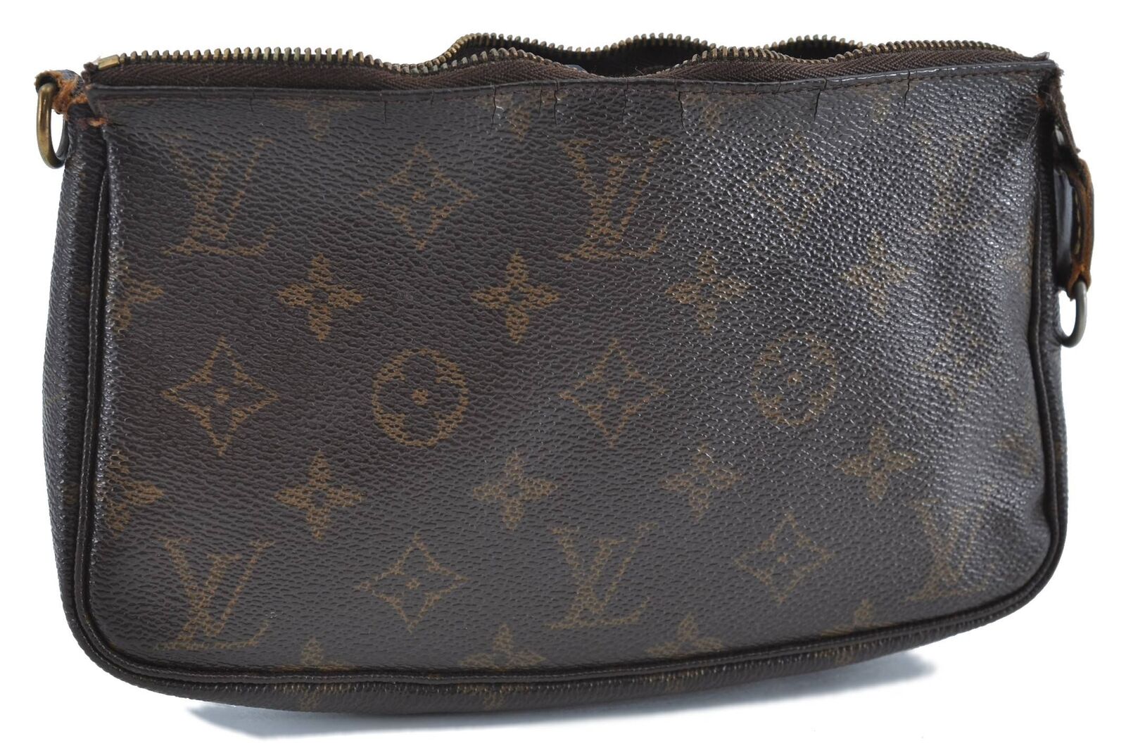 Authentic LOUIS VUITTON Monogram Pochette Accessoires Pouch M51980 LV Junk H4808