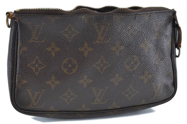 Authentic LOUIS VUITTON Monogram Pochette Accessoires Pouch M51980 LV Junk H4808