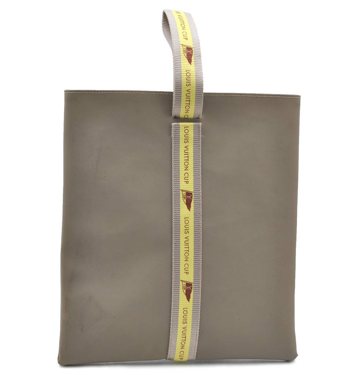 Authentic LOUIS VUITTON LV Cup 2003 Limited Hand Bag Gray Yellow D60184 LV H4816