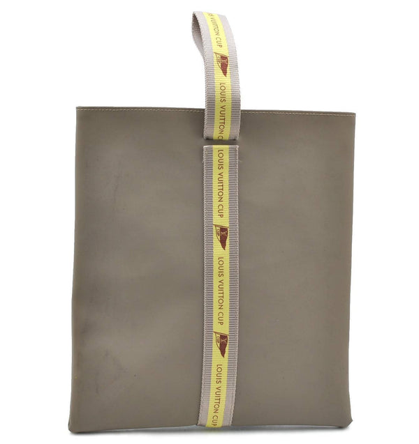 Authentic LOUIS VUITTON LV Cup 2003 Limited Hand Bag Gray Yellow D60184 LV H4816