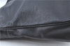 Authentic GUCCI Bamboo Hand Bag Purse Leather Black H4850
