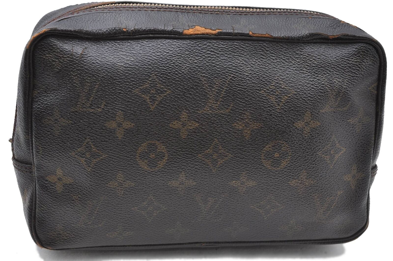Auth LOUIS VUITTON Monogram Trousse Toilette 23 Clutch Bag M47524 Junk H4869