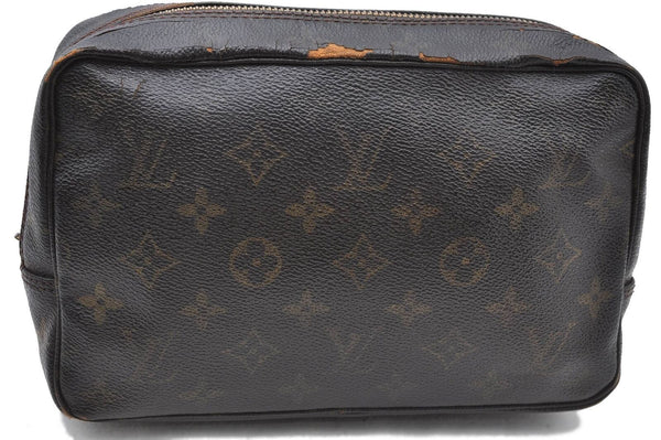 Auth LOUIS VUITTON Monogram Trousse Toilette 23 Clutch Bag M47524 Junk H4869