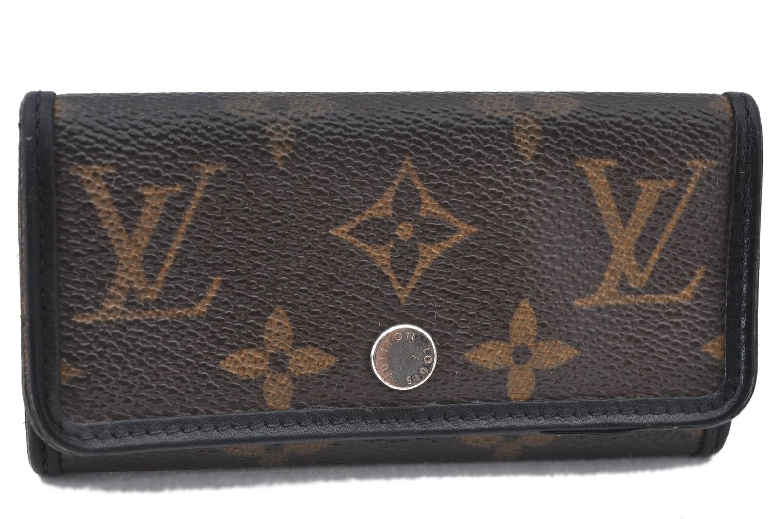 Authentic LOUIS VUITTON Monogram Macassar Multicles 6 Key Case M60165 LV H4873