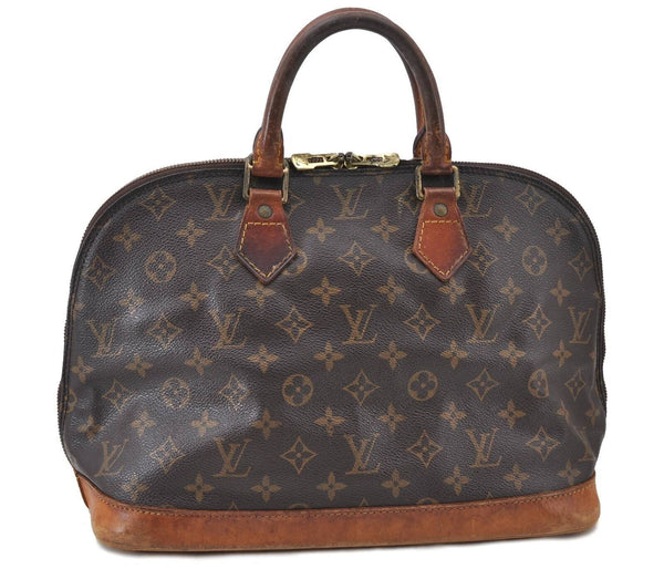 Authentic LOUIS VUITTON Monogram Alma Hand Bag M51130 LV H4883