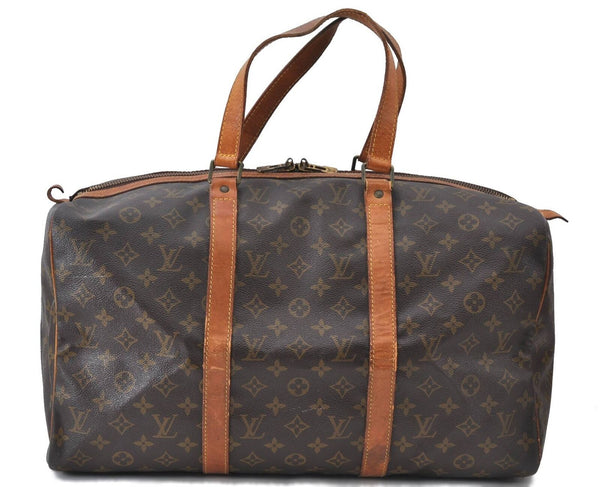 Authentic LOUIS VUITTON Monogram Sac Souple 45 Hand Boston Bag M41624 LV H4942