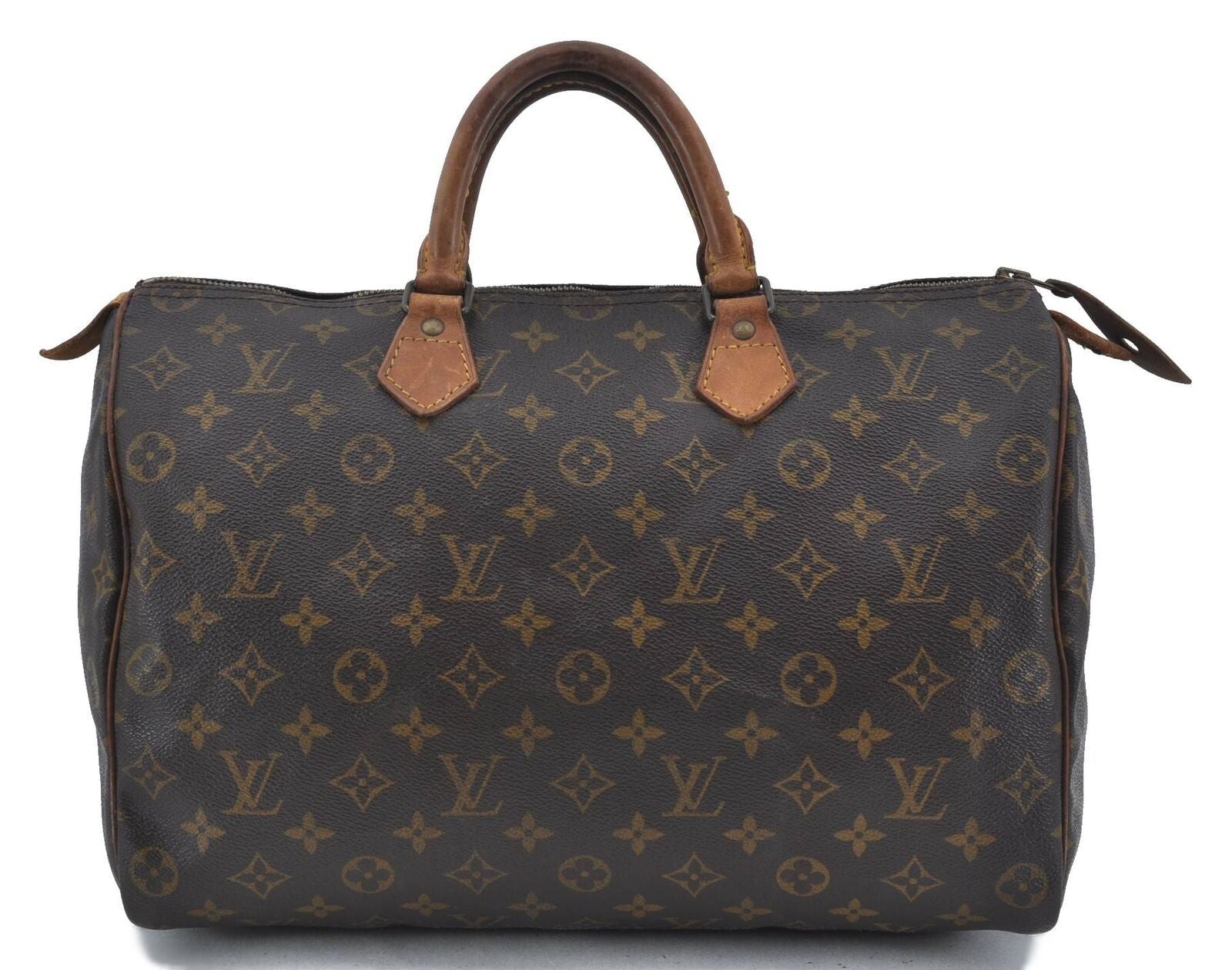 Authentic LOUIS VUITTON Monogram Speedy 35 Hand Bag M41524 LV H4949