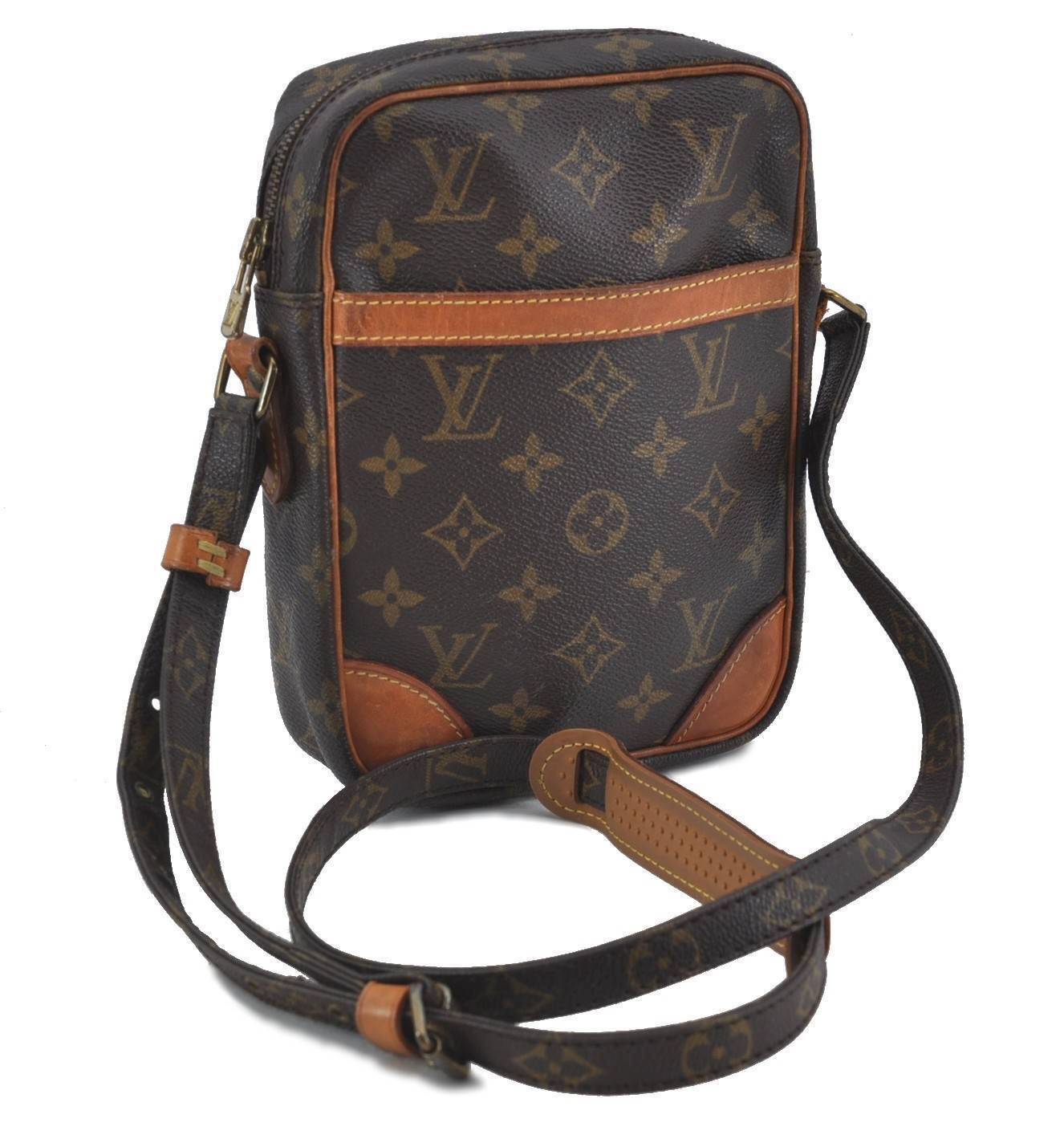 Authentic LOUIS VUITTON Monogram Danube Shoulder Cross Body Bag M45266 LV H4955