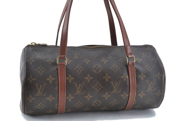 Authentic LOUIS VUITTON Monogram Papillon 30 Hand Bag Old Model LV H5096