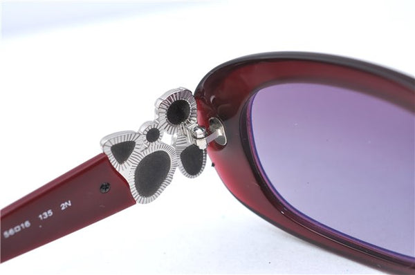 Auth CHANEL Sunglasses Plastic Rhinestone CC Logos CoCo Mark 5181-B-A Red H5106