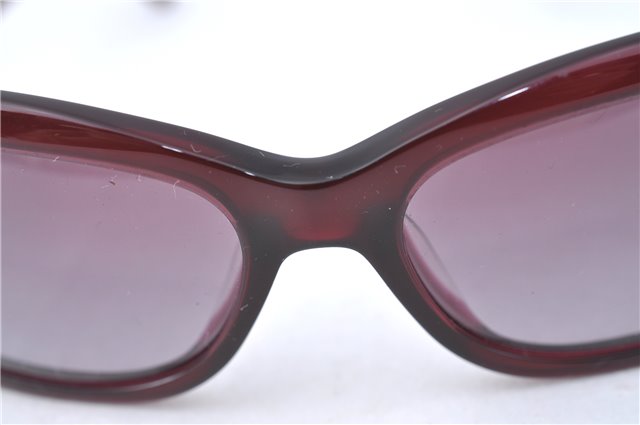 Auth CHANEL Sunglasses Plastic Rhinestone CC Logos CoCo Mark 5181-B-A Red H5106